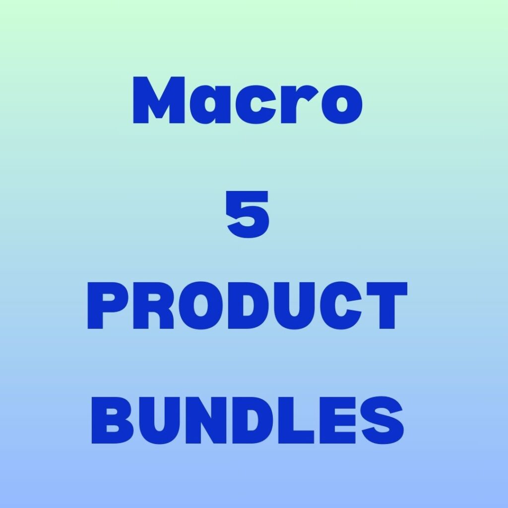 Macro 5 Product Bundles placard